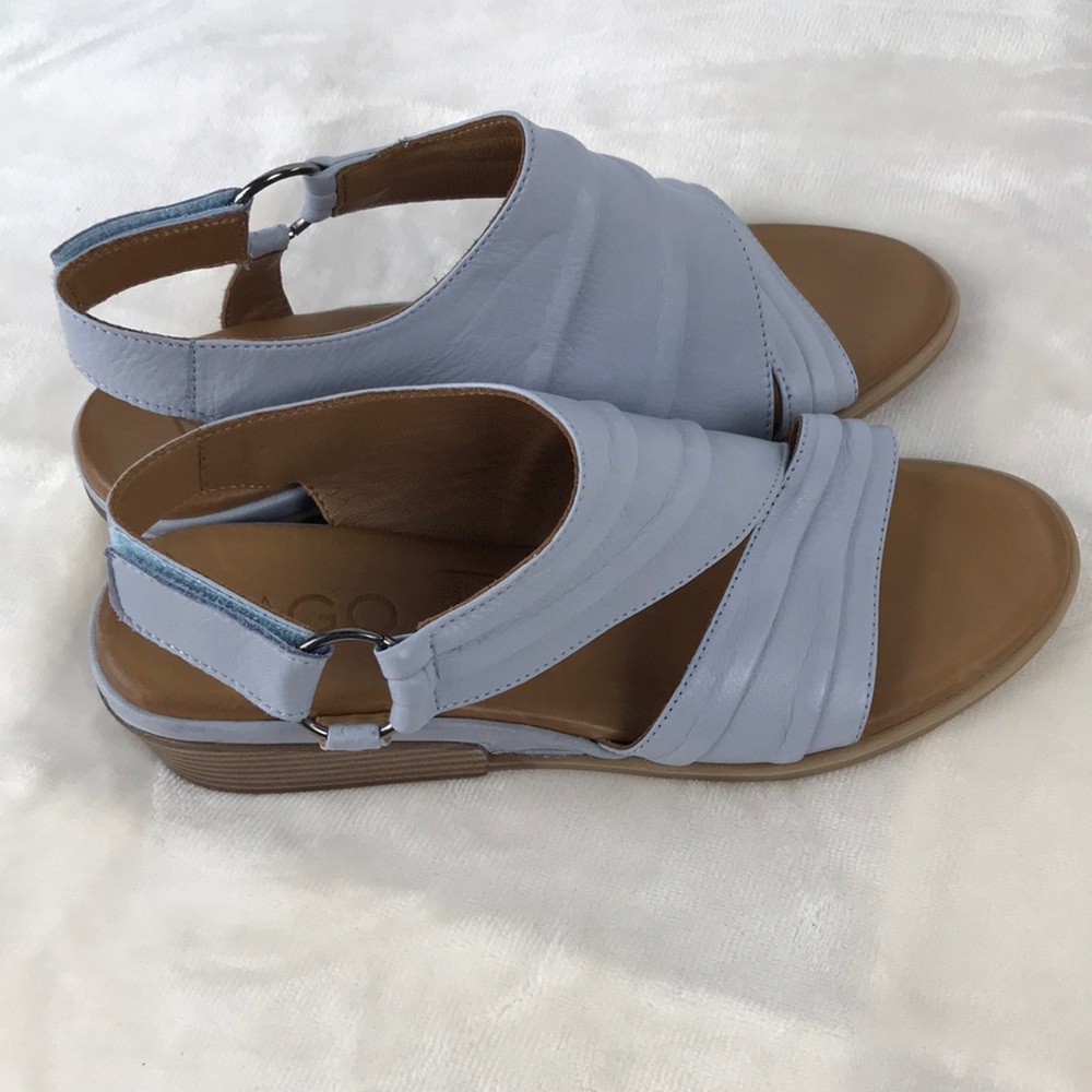 Mago Made in Turkey Women's Blue Sandals